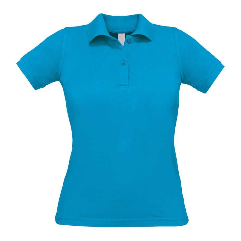 Skinny Feminine Cut Short Sleeved Polo Shirt